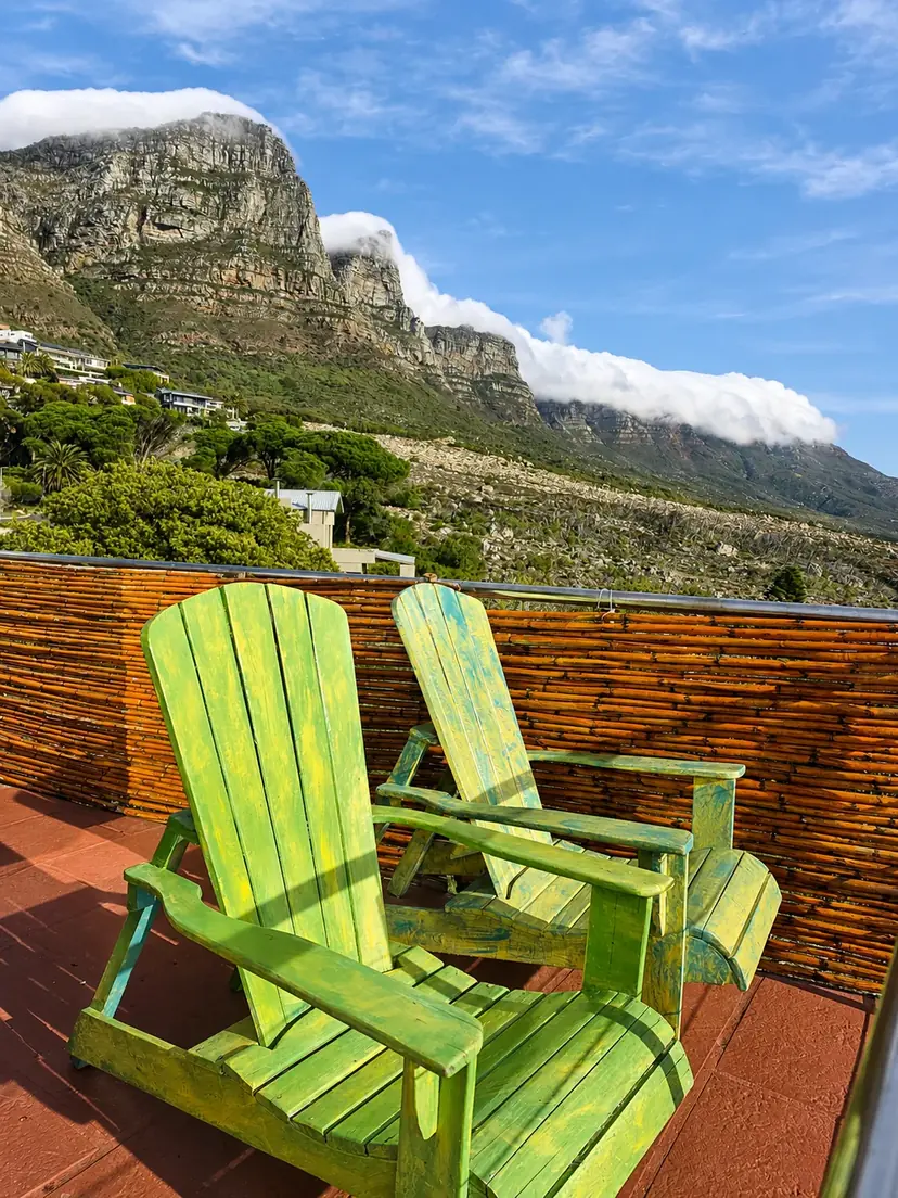 Mountain outlook from the Leopard Room terrace at VistaBlu Camps Bay